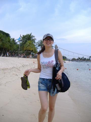 The beatiful beach and me :)
